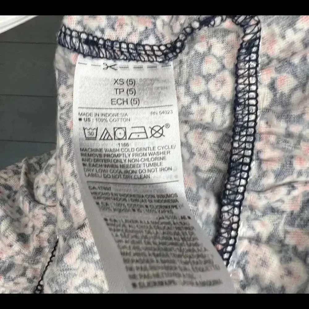 Old Navy Faded Glory Girls Tank Top2 pc Bundle Size 5 XS Floral Starfish Summer